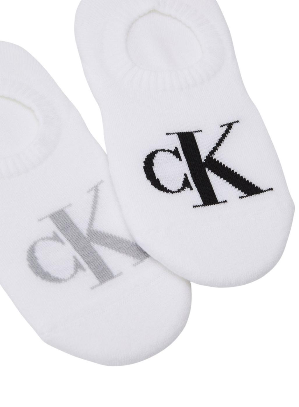 Meias Calvin Klein Footie Pinky Branco para Mulher.