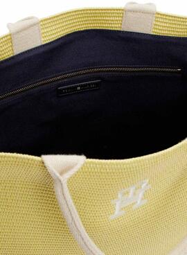 Bolsa de praia Tommy Hilfiger Beach Tote Amarelo para Mulheres