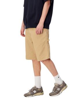 Bermudas Carhartt Single Knee Tostado para Homem.