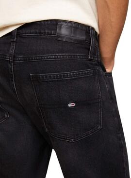 Bermuda Tommy Jeans Ronnie Preto Para Homem