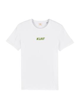 Camiseta Klout Vergonha do Galego Branco para Homem e Mulher