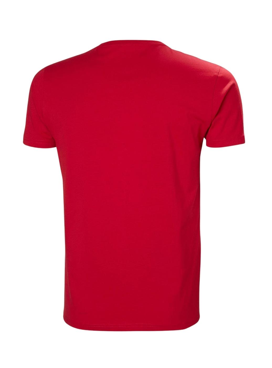 Camiseta Helly Hansen Shoreline Vermelho para Homem