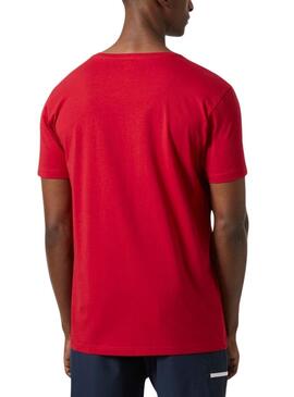 Camiseta Helly Hansen Shoreline Vermelho para Homem