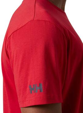 Camiseta Helly Hansen Shoreline Vermelho para Homem