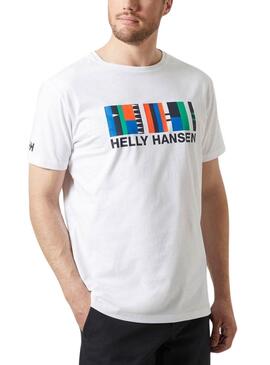 Camiseta Helly Hansen Shoreline Branca para Homem