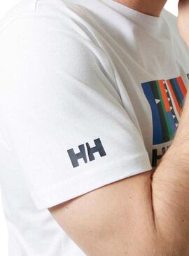 Camiseta Helly Hansen Shoreline Branca para Homem