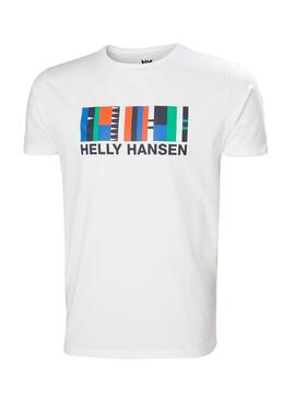 Camiseta Helly Hansen Shoreline Branca para Homem