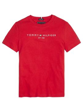 T-Shirt Tommy Hilfiger Essential Amarelo Meninos