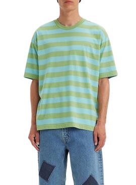 Camiseta Levis Skate Graphic Box Verde para Homens