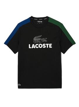 Camiseta Lacoste Tennis Colorblock Azul Marinho para Homem