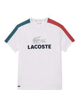 Camisa Lacoste Tênis Colorblock Branco para Homem