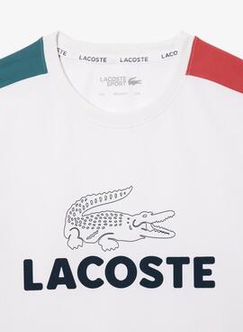 Camisa Lacoste Tênis Colorblock Branco para Homem