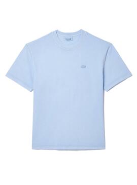 Camisa Lacoste Dyed Azul Para Mulher e Homem