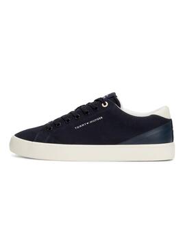 Sapatilhas Tommy Hilfiger TH Vulc Low Summer Azul Marinho Homem