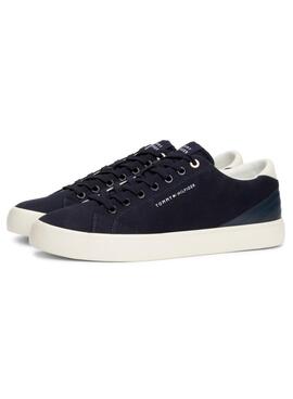 Sapatilhas Tommy Hilfiger TH Vulc Low Summer Azul Marinho Homem