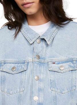 Jaqueta Tommy Jeans Mom Clasics em Denim para Mulher.