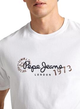 Camiseta Pepe Jeans Camille Branca Para Homem