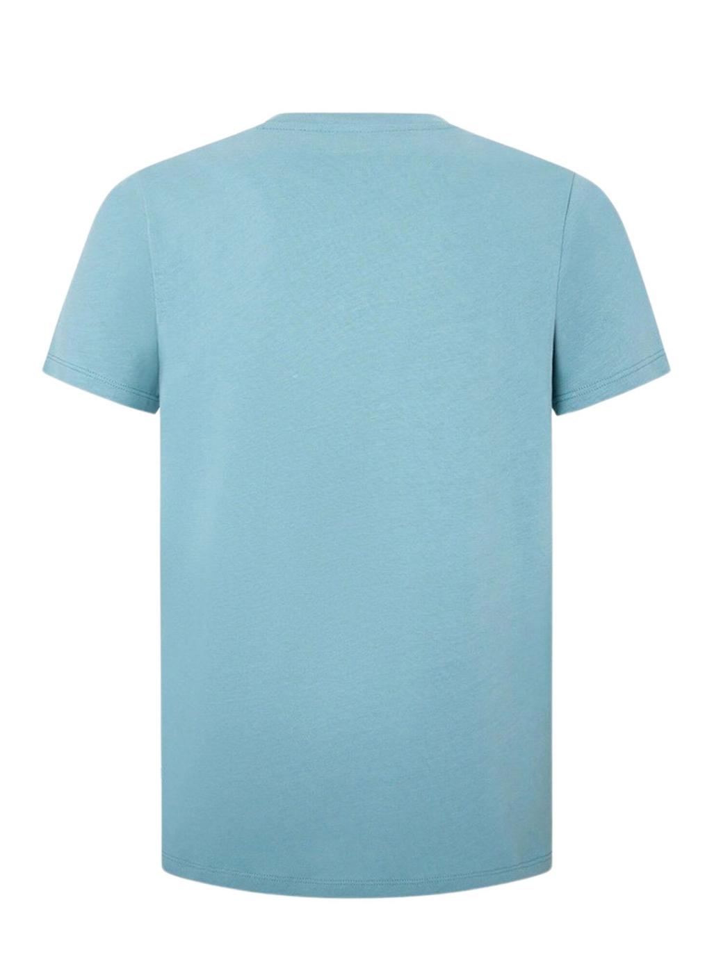 Camiseta Pepe Jeans Azul Céu para Homem