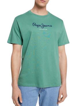 Camisa Pepe Jeans Eggo Verde Para Homem.