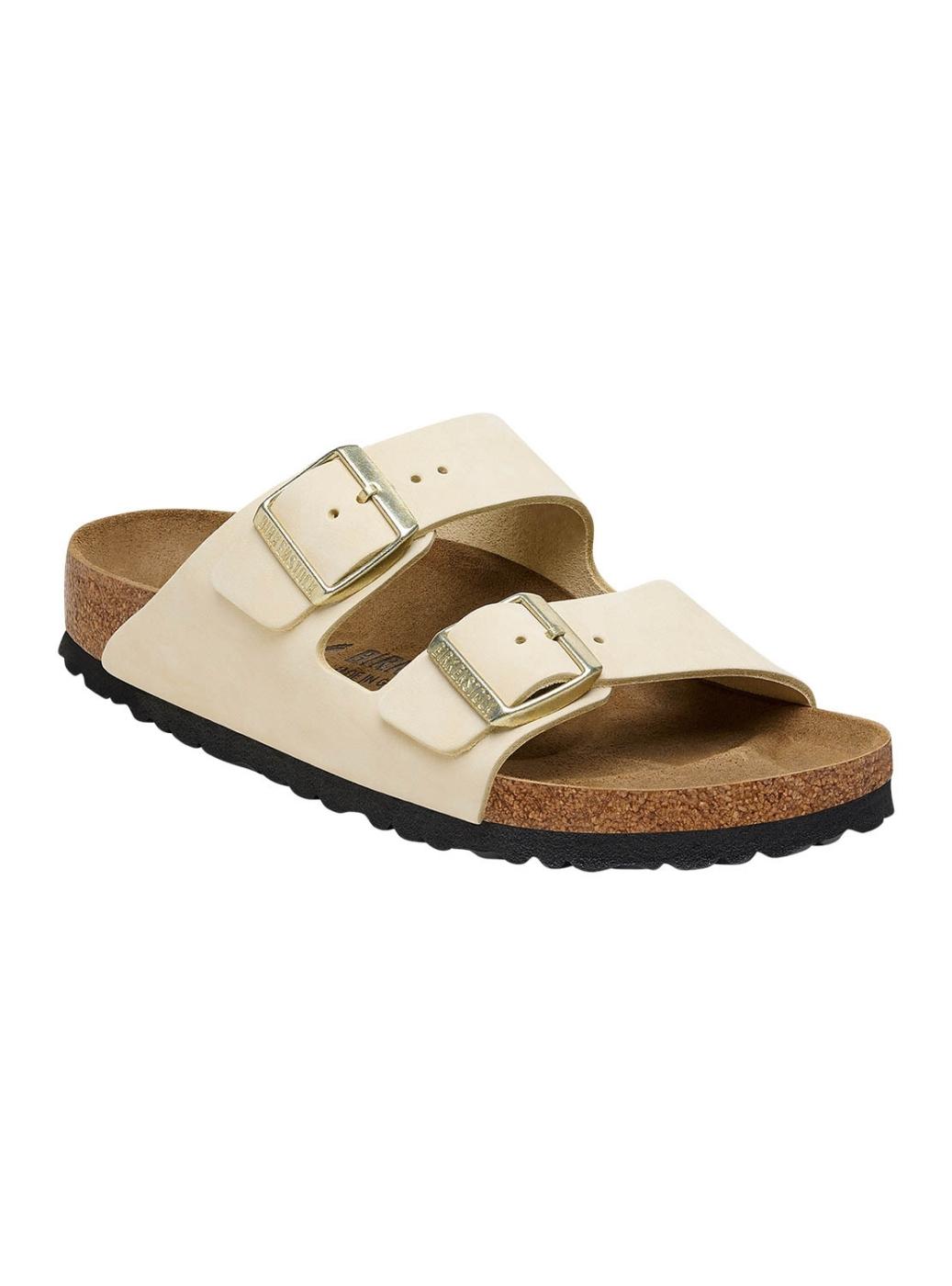 Sandálias Birkenstock Arizona Bege para Mulher.