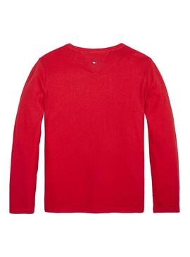 T-Shirt Tommy Hilfiger Essential Logo Vermelho Men