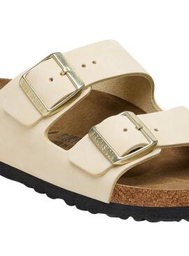 Sandálias Birkenstock Arizona Bege para Mulher.