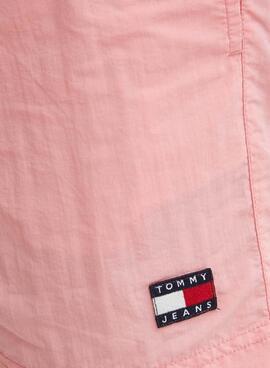 Calção de banho Tommy Jeans Crinkle Rosa para Homem