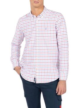 Camisa El Pulpo Quadriculado Bicolor Rosa para Homem