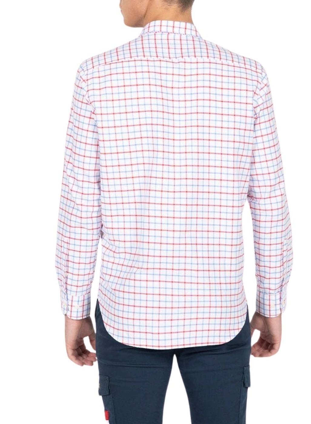 Camisa El Pulpo Quadriculado Bicolor Rosa para Homem