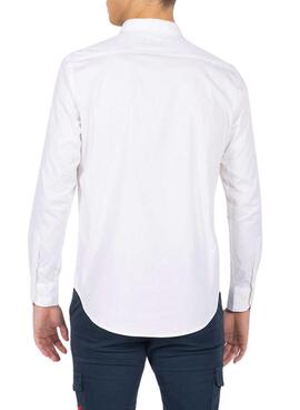 Camisa El Pulpo Popeline Logo Branco Para Homem