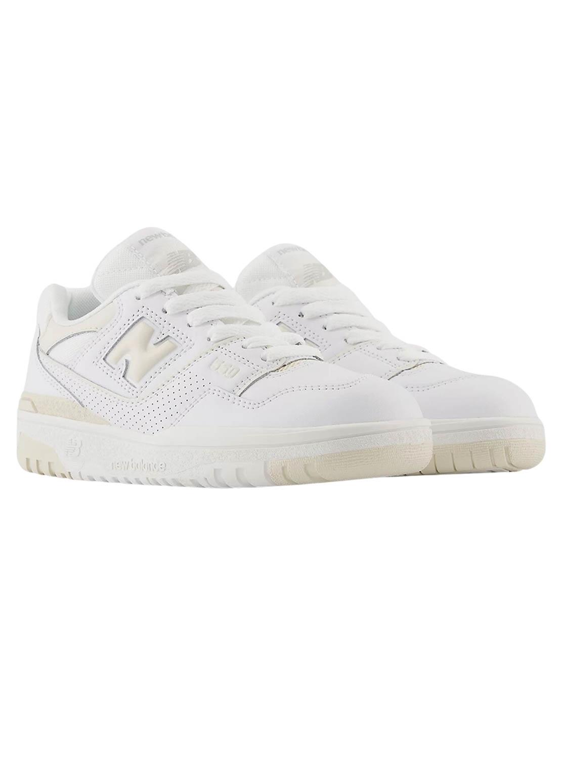 Tênis New Balance B550 Branco para Crianças.