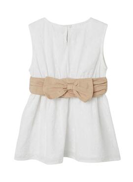 Vestido Name It Feline Spencer Branco Para Menina