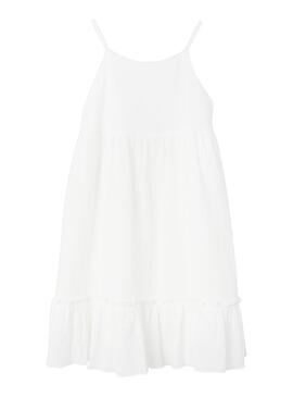 Vestido Name It Fimia Branco Para Menina