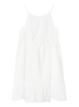 Vestido Name It Fimia Branco Para Menina