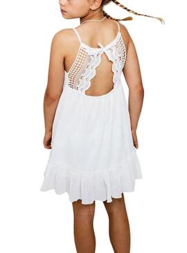 Vestido Name It Fimia Branco Para Menina