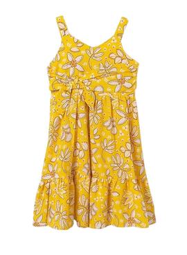 Vestido Mayoral Estampado Laço Amarelo Para Menina