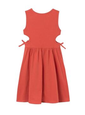 Vestido Mayoral Cut Out Laranja para Menina.