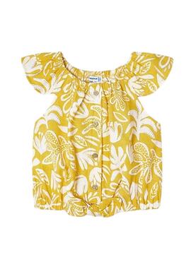 Top Mayoral Estampado Amarelo para Menina