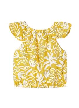 Top Mayoral Estampado Amarelo para Menina