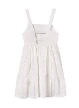 Vestido Mayoral Ponto Branco para Menina