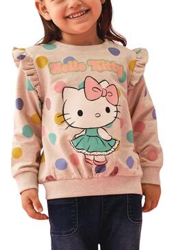 Moletom Name It Jasa Hello Kitty Bege Para Menina