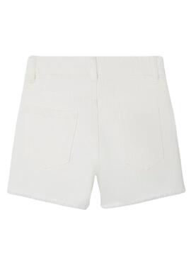 Shorts Nome It Rose Mom Branco para Menina