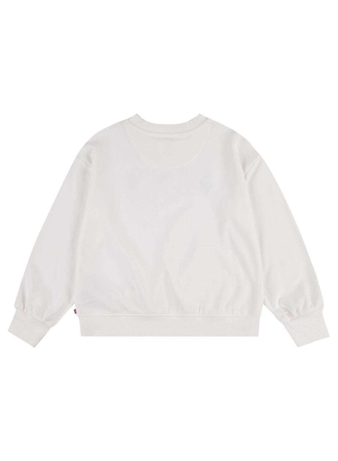 Moletom Levis Crew Sugar Branco Para Menina