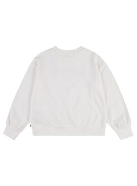 Moletom Levis Crew Sugar Branco Para Menina