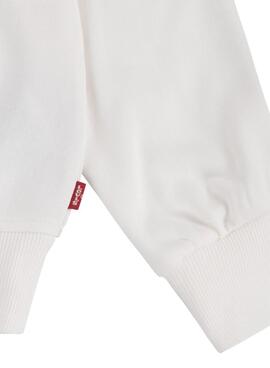 Moletom Levis Crew Sugar Branco Para Menina