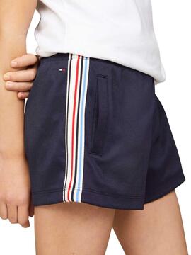 Calções Tommy Hilfiger 1985 Marinho Para Menina