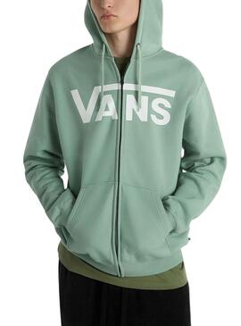 Moletom Vans Classic com Zíper Verde para Homens