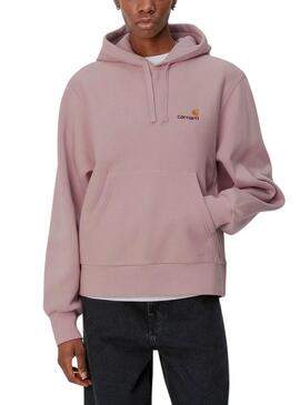 Moletom Carhartt American Script Rosa para Mulher