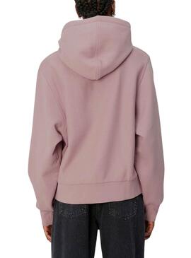 Moletom Carhartt American Script Rosa para Mulher