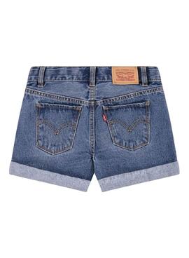 Shorts Levi's Mom em marinho para menina